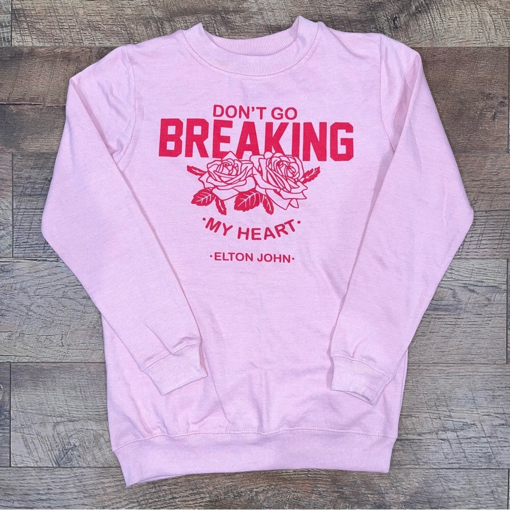 Elton John Don’t Go Breaking My Heart Crewneck Sweatshirt